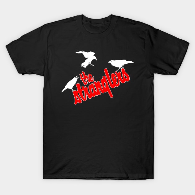 Stranglers Crows Red T-Shirt by Scott Poling Art